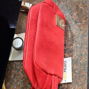 Premise Vibrant Red Cosmetic Bag